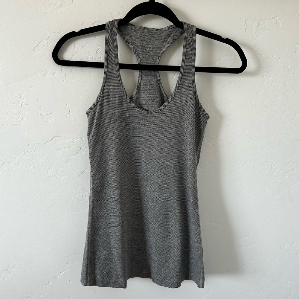 Lululemon Grey Striped Women's Tank Top